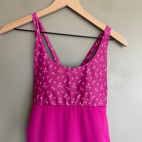 NWT SENITA Maternity One Piece Swimsuit Magenta Medium Pink Comfortable Cute - Picture 5 of 12